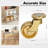4pcs Brass Casters 360-degree Rotation