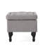 Charmant - gris avec fonctionnalité de rangement, capitonnage doux et pratique