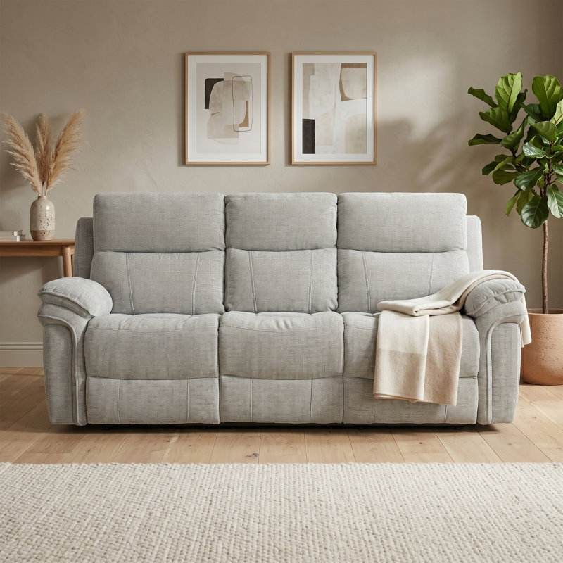 Coombs 3 Seater Electric Reclining Sofa, Grey