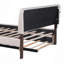 Lit plateforme tapissier Teddy