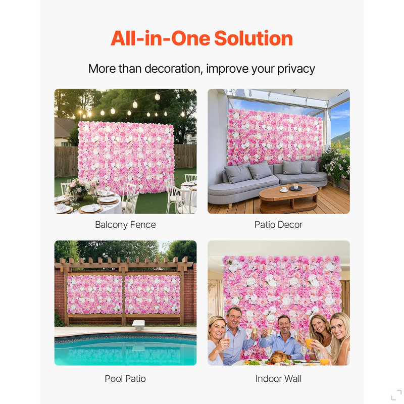 Panneau mural 3D à motif floral 12 pièces 15 x 15