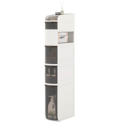 Armoire de rangement étroite à 6 niveaux avec tiroirs et boîte à mouchoirs pour la cuisine