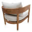 Chaise de patio en teck avec coussins-88076891
