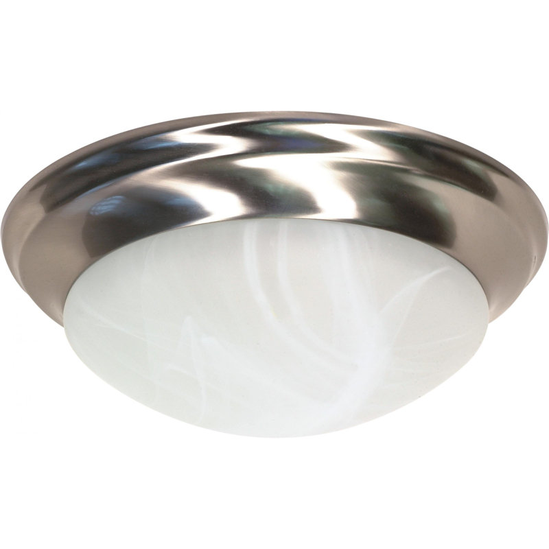 Deise Glass Flush Mount, 5.5" H x 14" W / Yes