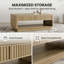 Cylora 45.6" Coffee Table with 2-Drawer