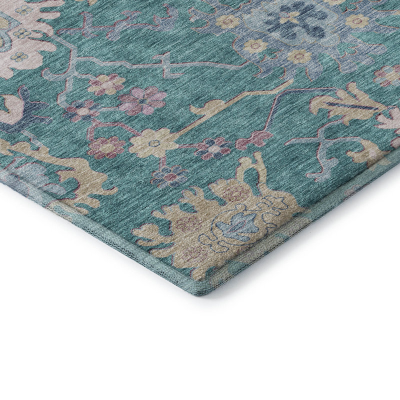 Premium Machine Washable Gurubaksh AMF1154 Global Rug, Runner 2'3" x 7'6"