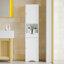 Grande armoire de salle de bain avec 2 portes, 1 tiroir et des tablettes réglables, parfaite pour les espaces étroits et le rangement organisé