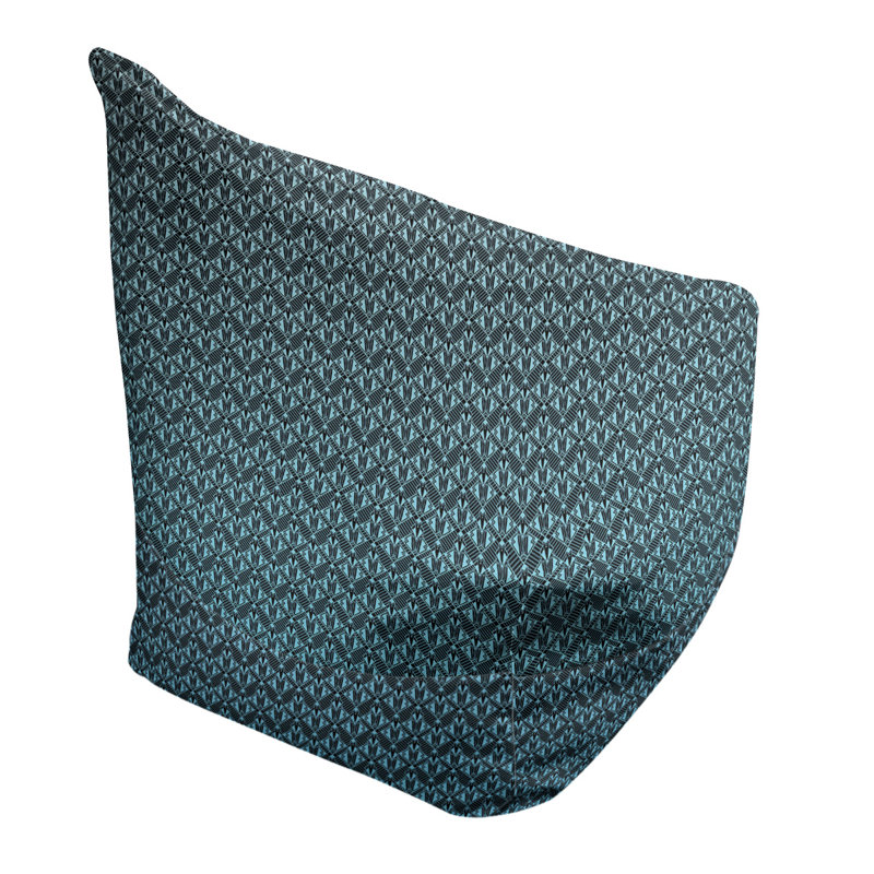 Petite chaise à sacs à billes & Leffel, H 120 po x L 31 po x P 60 po, Bleu, Rembourrage poly
