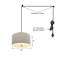 Luminaire suspendu tambour 2 lumières Hilmir-142902307