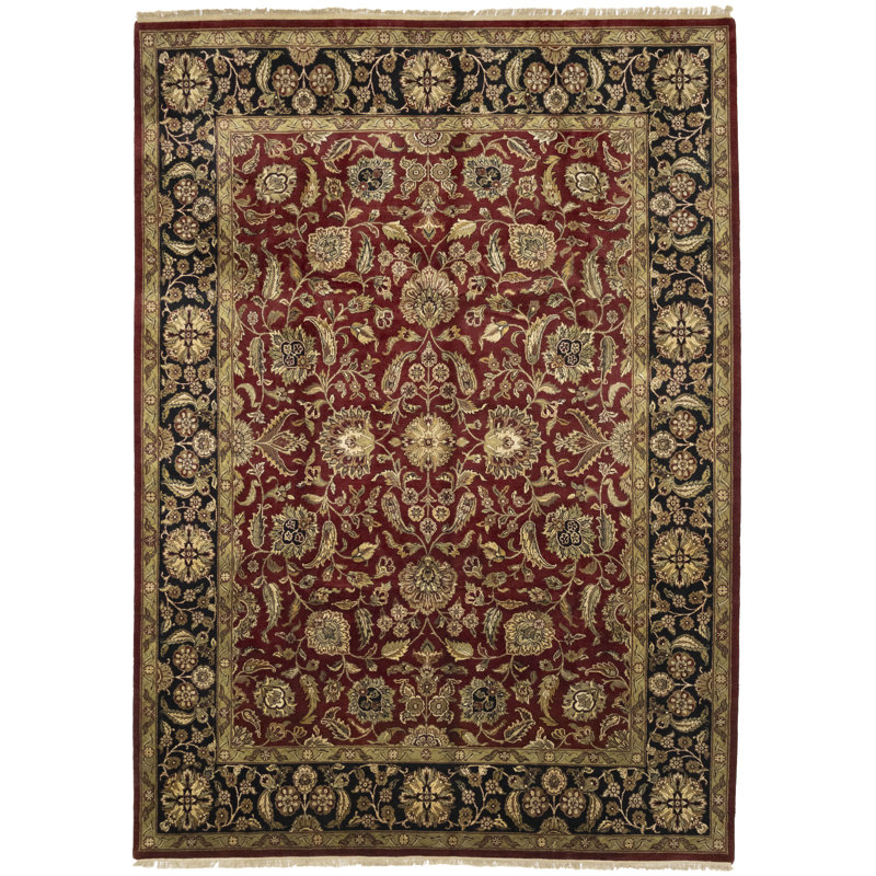Performance Hand Knotted Wool Floral Rug