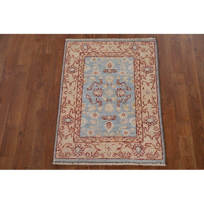 Tapis bleu clair Oushak