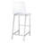 Selmir Stool in Chrome and Clear-1662213527