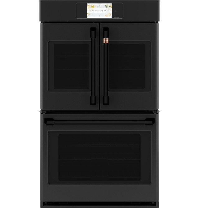 30" Self-Cleaning Convection Smart Electric Double Wall Oven, Matte Black