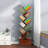Bookshelf with Drawer,9 Tiers Tree Bookshelf,Book Storage Organizer,Free Standing Tree Bookcase