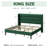 Modern Velvet Upholstered Platform Bed With Wooden Slats Wingback Headboard Included-513484948-513484951