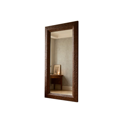 American retro solid wood full-length mirror
