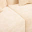 Beige incurvé avec un design compressé, peau douce - chenille, siège moyen, mousse et ressort, s'adapte à de nombreux décors de maison à 4 sièges, divers environnements