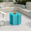 Tables de bout modulaires Mgo, bleu clair, design extérieur moderne