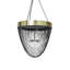 Brass & Leather Fringe Chandelier