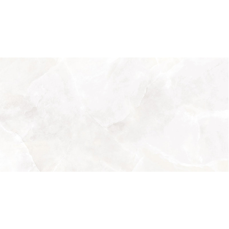 Geo Lush Porcelain Marble Look Wall & Floor Tile, Polished White