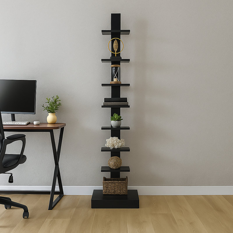 Waverley Ladder Bookcase, Black