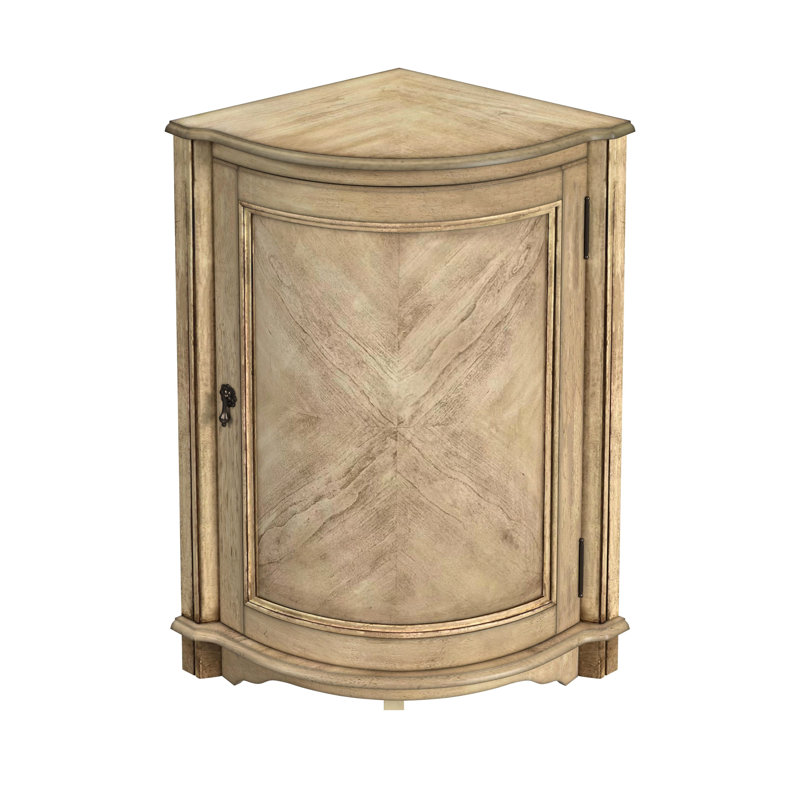 Durham Corner Cabinet, Antique Beige