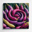 Légumes, art mural mauve en métal Oca-1699807944