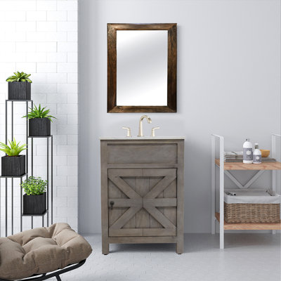 Ensemble de meuble-lavabo simple 24 po Crystable