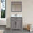 Lachine 30'' Single Bathroom Vanity with Carrara Marble Top-1222873756