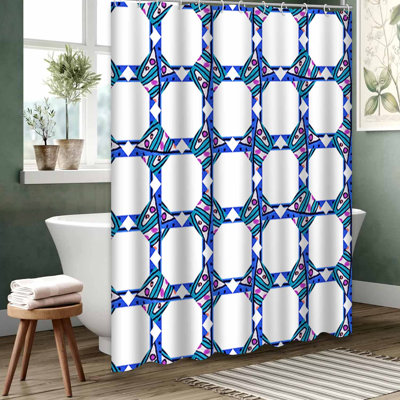 Rideau de douche transparent transparent, rideaux de douche pour la salle de bain avec 12 crochets