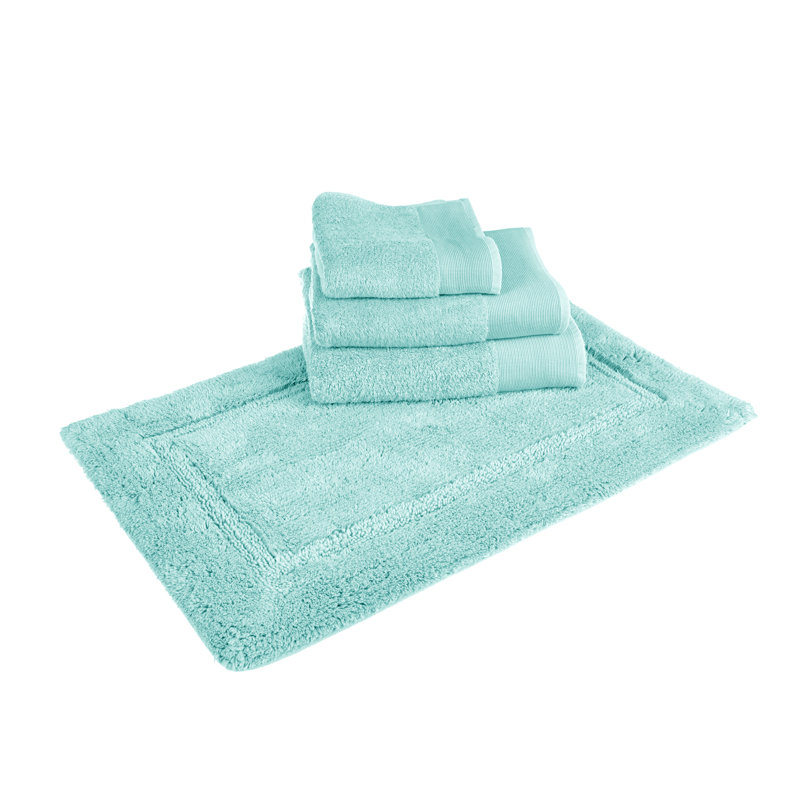Wahlen Luxury Bamboo Non Slip Bath Mat, Duckegg