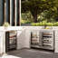 ZLINE 24 in. Touchstone 151 Can Beverage Fridge w/ DuraSnow Stainless Steel Glass Door-402391017