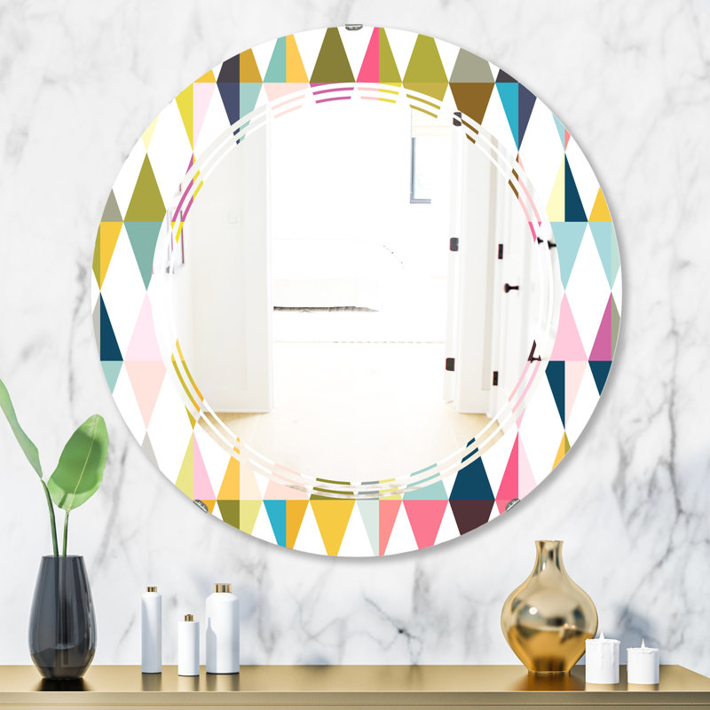 Miroir mural Triple C Diamond Retro VII, H 23,6 po x l 23,6 po