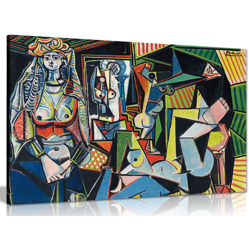Pablo Picasso Les Femmes D'Alger 1 Piece Wrapped Canvas Wall Art, 61cm H x 91cm W