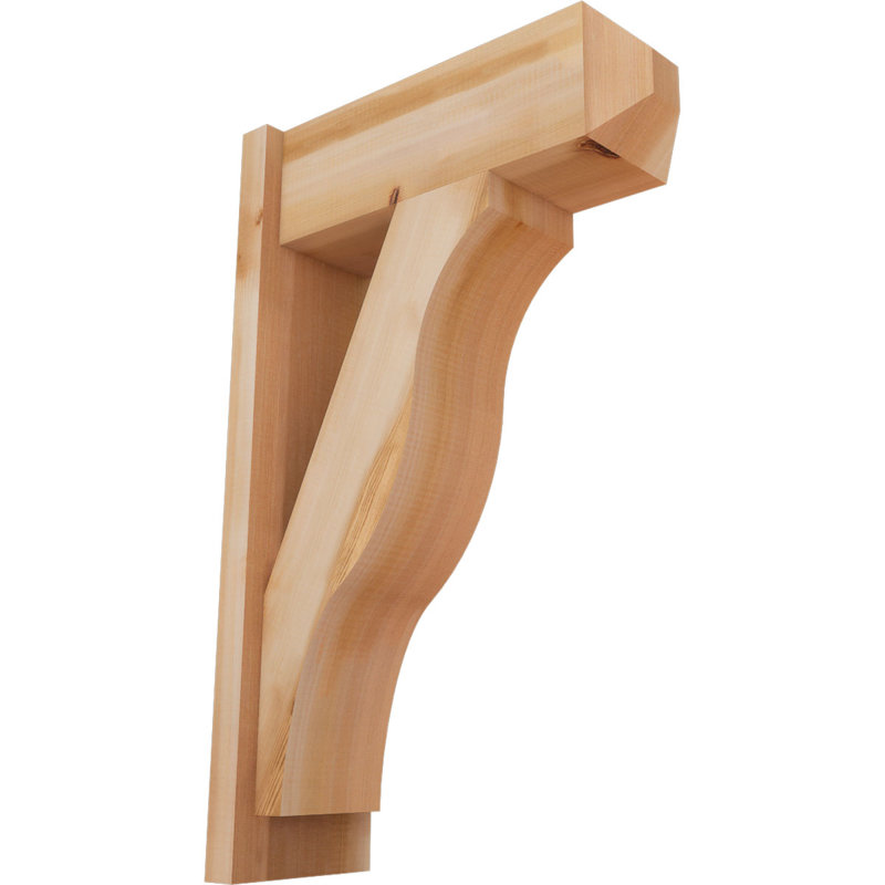 Persienne en bois rustique Funston Craftsman, Cèdre rouge occidental l 7 1/2 po (lisse), P 38 po x H 42 po