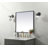 Valparaiso Metal Square Wall Mirror-368463563-368463557