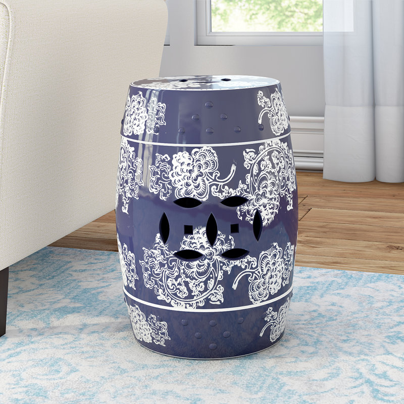 Tabouret de jardin en céramique Daughtery