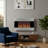 Wrought Studio Electric Fireplace - 36 Inch Wall Mounted Fireplace Heater with Remote Control Adjustable LED Flame Brightness and Heat