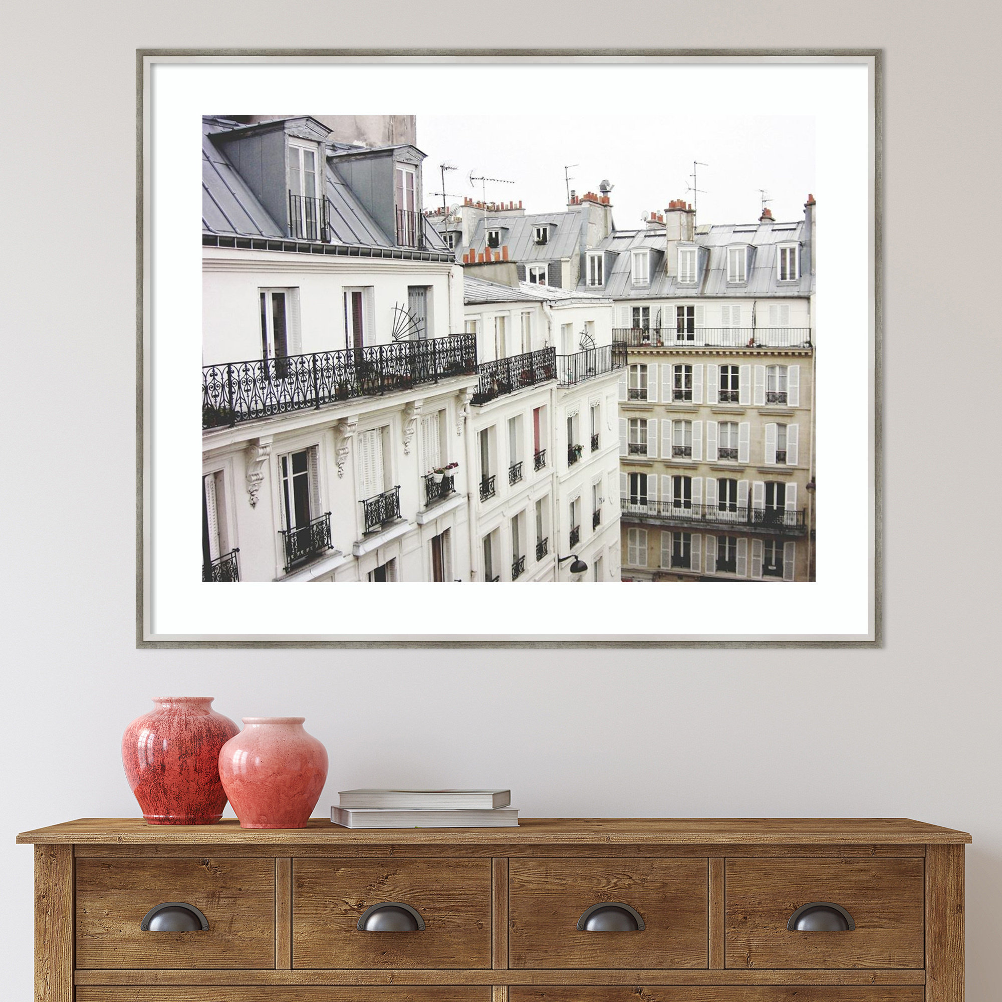 Montmartre by Lupen Grainne, Silver Framed, 33" H x 41" W