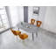Extensible Table, Dining Table, Coffee Table With Metal Leg