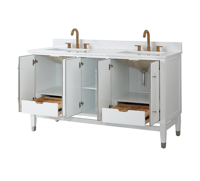 Ensemble de meuble-lavabo double 60 po