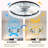 Ceiling Fan With Lights Dimmable LED
