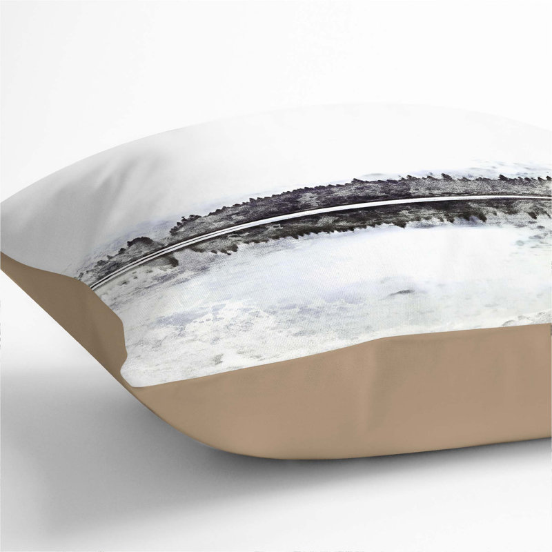 Square Throw Cushion, 55cm H x 55cm W x 20cm D, Stone