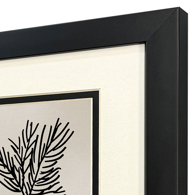 Simple Leaves II Framed Art
