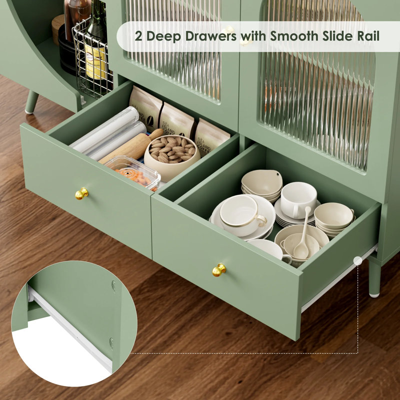 Abrego 47.2'' Sideboard - 2 Drawers, Wine Racks