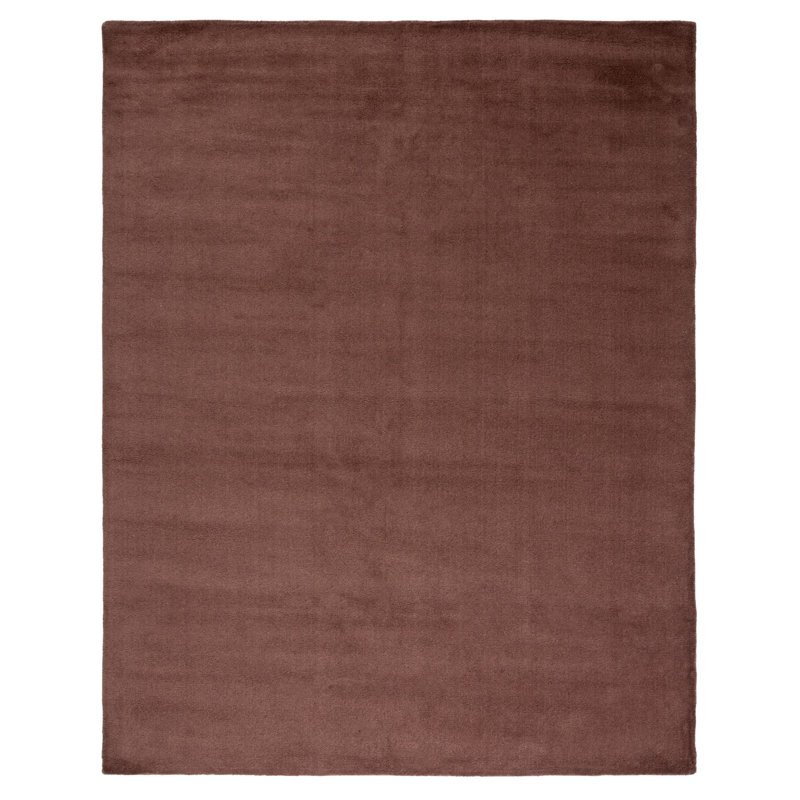 Frann Hand Tufted Wool Solid Color Rug, Rectangle 9' x 12'