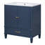 Ensemble de meuble-lavabo 60 po, armoire avec organisateurs de porte, 2 tiroirs-1054364224