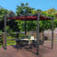 Pergola en métal avec auvent-90613688-64815875