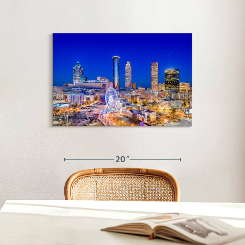 Kavia Spectacular Atlanta Night, H 16 po x l 24 po