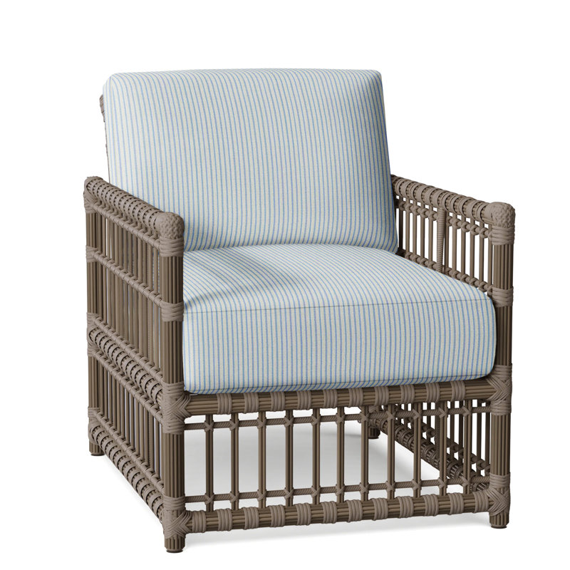 Newport Arm Chair with Cushions, No Welt, Newport #66 Burlap, Verona Fossil